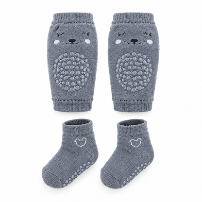Set Calcetines y Rodilleras para Bebés Pasitos™